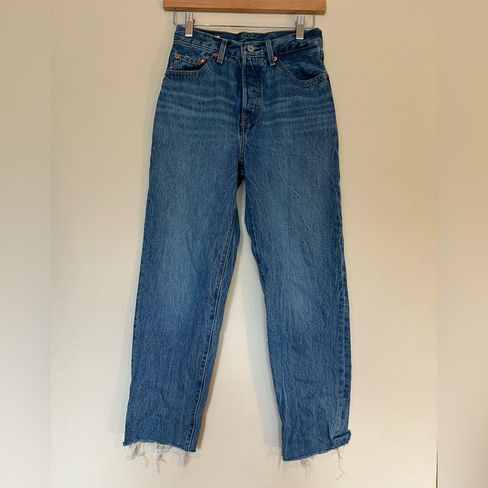 Levi's women’s Straight Blue Jeans